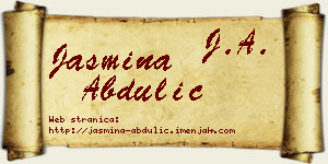 Jasmina Abdulić vizit kartica
